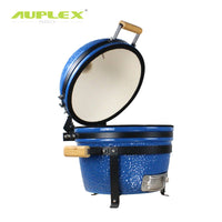 16-inch Ceramic BBQ Grill Outdoor Camping Portable Smoker Roaster for Whole Chicken