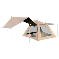 Automatic Pop-Up Blackout Tent for Outdoor Camping, Sun Protection, Rainproof, Portable Family Shelter