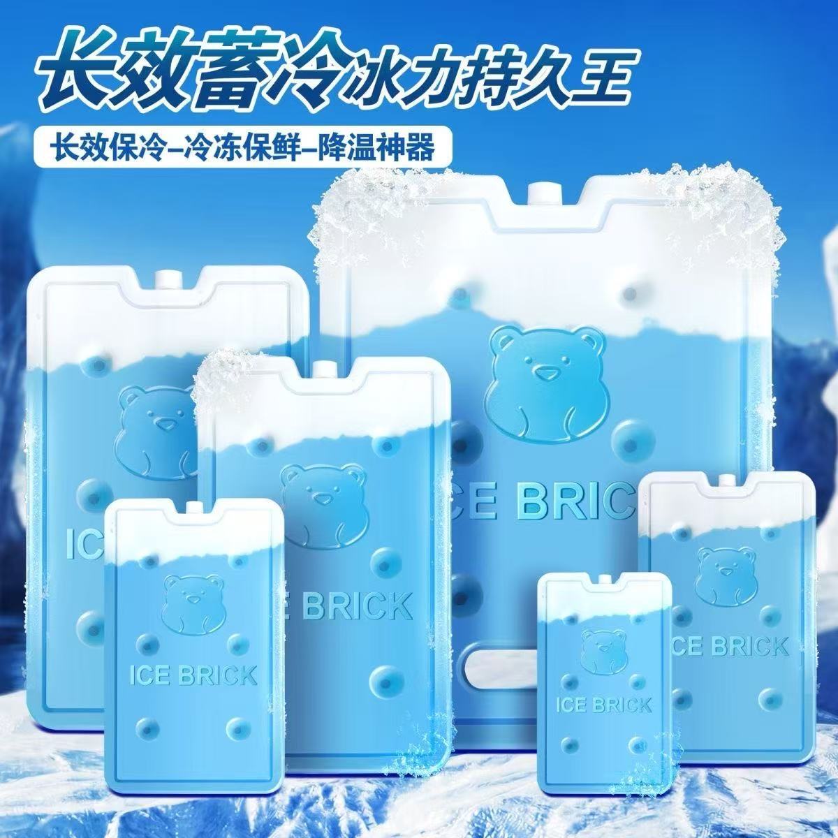 Reusable Ice Pack for Coolers and Food Preservation, 600-1300ML