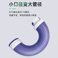 TPV Flexible Duct Connector for Ventilation Systems, Soundproof and Transparent