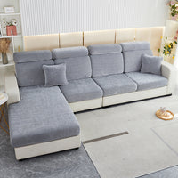 New Solid Color Chenille Sofa Cover Elastic All-inclusive Winter Thickened Sofa Cushion Cover Universal Cross-border Wholesale