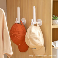 L-shaped Retractable Wall-Mounted Hat Rack for Wardrobe and Door