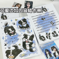 Cute Border Collie A5 4-Pocket Binder for K-Pop Photocards and Collectibles