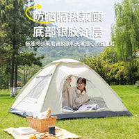 Automatic Pop-Up Camping Tent with Sun Protection and Rainproof Features for Outdoor Activities