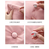 Duvet Cover Clips Quilt Fasteners Bedding Holder Set Anti-Slip Comforter Grips