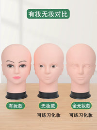 Mannequin Head for Wig Display and Hairdressing Training with Stand
