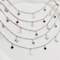 DIY Colorful Zircon Butterfly Chain for Jewelry Making