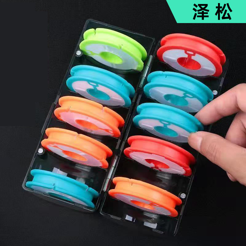 Silicone Fishing Line Spool Organizer for Main and Leader Lines - Large Capacity Outdoor Fishing Tackle Storage