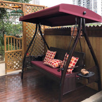 Outdoor Patio Garden Villa Terrace Iron Art 2-3 Seater Sofa Swing Hammock Rocking Chair