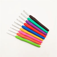 Candy Color Soft Handle Aluminum Crochet Hook Set for Hand Knitting