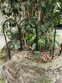 Decorative European Style Iron Garden Fence Panels for Outdoor Yards and Patios