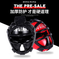 Kids' Boxing Headgear with Face Mask for Sanda Muay Thai Training and Competition