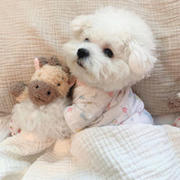 Pet Zoo Print Cotton T-Shirt for Dogs
