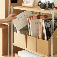 Multi-layer Kraft Paper Drawer Organizer for A4 Documents and Office Supplies