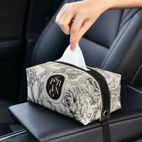 Car Seat Back Tissue Box Holder Multifunctional Armrest Storage Organizer