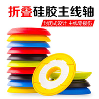 Foldable Silicone Fishing Line Spool Large Bulk Storage Line Winder Fishing Line Holder