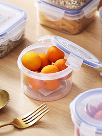 Food Grade Microwave Safe Food Storage Containers with Lids - Leakproof Plastic Bento Boxes for Fruit & Meals