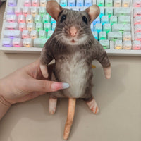 Realistic Dried Mouse Prank Keychain Novelty Gift Plush Toy