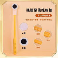 Natural Bian Stone Energy Meridian Patting Board Silicone Massager for Health and Wellness