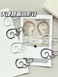 Angel Wing Paper Clips Metal Bookmarks for Students and Office, Creative Decorative Clips for Documents and Notes