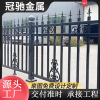 Wrought Iron Fence Panel for Residential, School, and Industrial Perimeter Security