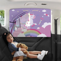 Car Window Sun Shade for Baby and Kids - Magnetic Retractable UV Protection Curtain