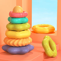 Rainbow Stacking Rings Educational Toy for Kids