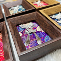 Intangible Cultural Heritage Song Brocade Miao Silver Mini Photo Frame Tabletop Ornament