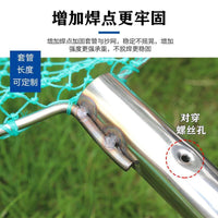 Stainless Steel Fishing Landing Net Head with Handmade Dense Mesh