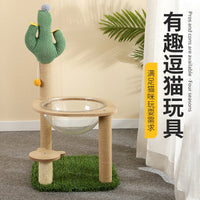 Multi-Level Cat Tree with Space Capsule Condo and Scratching Posts