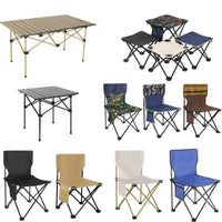 Portable Folding Table and Chair Set for Outdoor Activities, Art, Fishing, and Travel