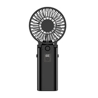 Portable USB Rechargeable Handheld Fan with Detachable Base, Quiet Operation for Desk or Neck Hanging