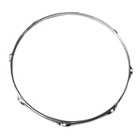 Drum Hoop for Snare Drum, Bass Drum, Jazz Drum - 8-14 inch, 4-8 Hole, Black/Electroplated