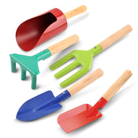 Kids Garden Tool Set for Planting and Gardening - Shovel, Rake, Hoe, and More