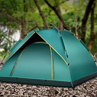 Automatic Pop-Up Camping Tent for 3-4 People, UV Protection, Rainproof, Double Layer, Family Outdoor Hiking Travel