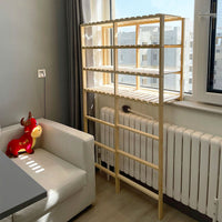 Balcony Narrow Window Sill Extension Shelf Solid Wood Plant Stand