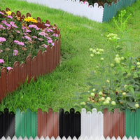 Garden Border Fence Edging Plastic Panel for Yard, Patio, Flower Beds, and Lawn