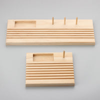 DIY Handmade Wooden Ruler Holder Quilting Ruler Spool Bobbin Simple Storage Tool