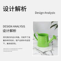 Galvanized Iron Watering Can for Garden and Home Plants, Colorful Sprinkler Pot