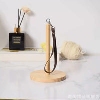Portable Wooden Yarn Holder for Knitting and Crocheting
