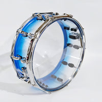 Acrylic Transparent 14-inch Snare Drum with Strap, Convertible to Marching Drum