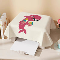 Cartoon Illustration Printer Dust Cover Refrigerator Air Fryer Dust Cloth
