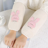 Women's Cute Long Arm Sleeves for Work and Study, Dirt-Resistant Winter Down Jacket Protectors
