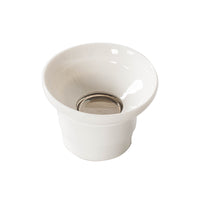 White Porcelain Tea Strainer Set with Jade-like Finish for Kung Fu Tea Ceremony