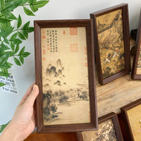 New Chinese Style Landscape Painting Photo Frame Desktop Ornament Modern Minimalist Hanging Picture