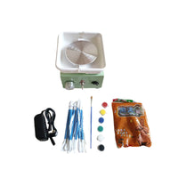Mini Electric Pottery Wheel Kit for Kids and Beginners, DIY Ceramic Art Craft Machine