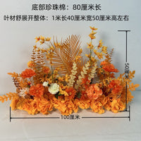 Artificial Flower Wedding Aisle Runner Forest Theme Wedding Background Decor Simulation Flower T-Stage Road Guide Finished Floral Art