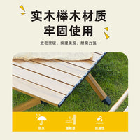Portable Aluminum Alloy Folding Camping Table with Storage Bag, Lightweight Outdoor Picnic Desk