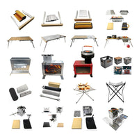 Portable Folding Stainless Steel Charcoal BBQ Grill for Home & Outdoor Camping