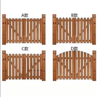 Outdoor Carbonized Wood Garden Fence Panel for Yard and Lawn Edging